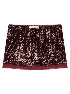 HAND OVER Sequin Mini Skirt
